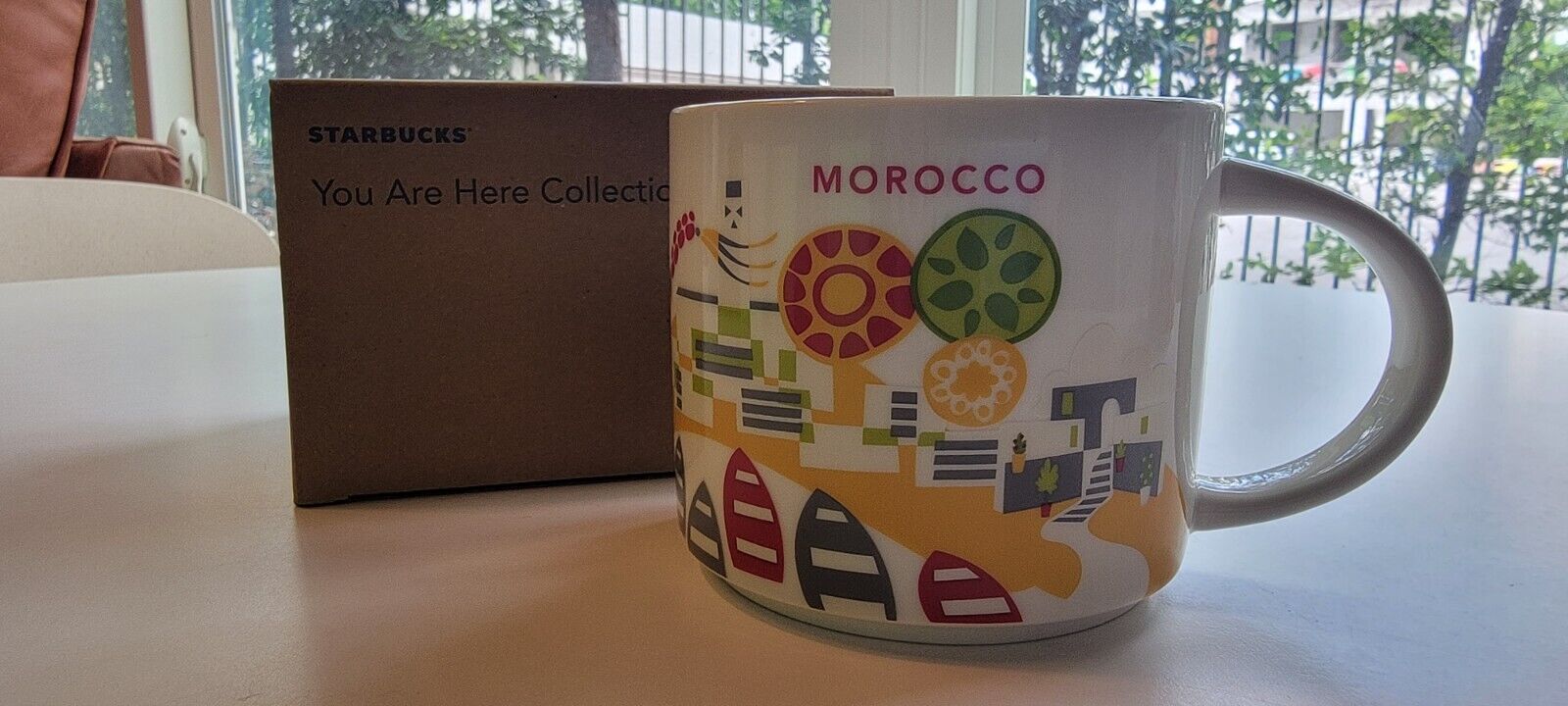 Starbucks MOROCCO - You Are Here Collection - Coffee Mug Cup 14oz RARE