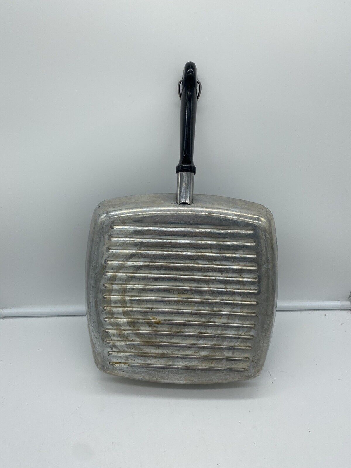 Vintage Revere Ware Clad Bottom 9.5” Square Skillet Frying Pan - No Lid