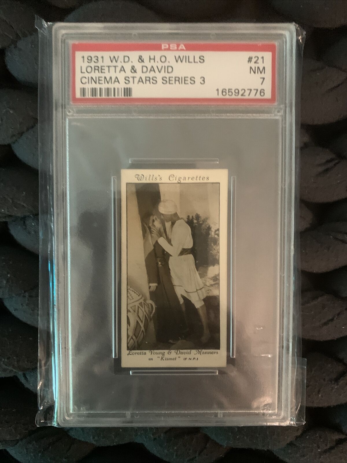 1931 W.D./H.O. Wills #21 Loretta Young/David Manners PSA 7 Cinema Stars 3 Pop 2