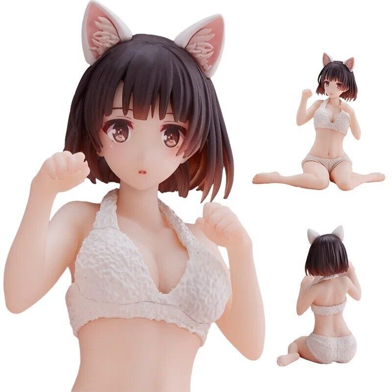 10CM Saekano Anime Megumi Kato Action Figure Sexy Hot Anime Girl Gift Model Toy