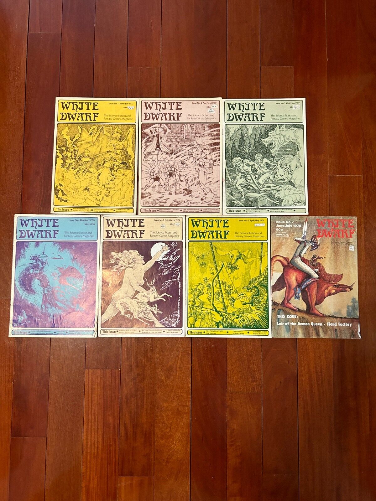 White Dwarf #1 2 3 4 5 6 7  *Rare* Games Workshop 1977