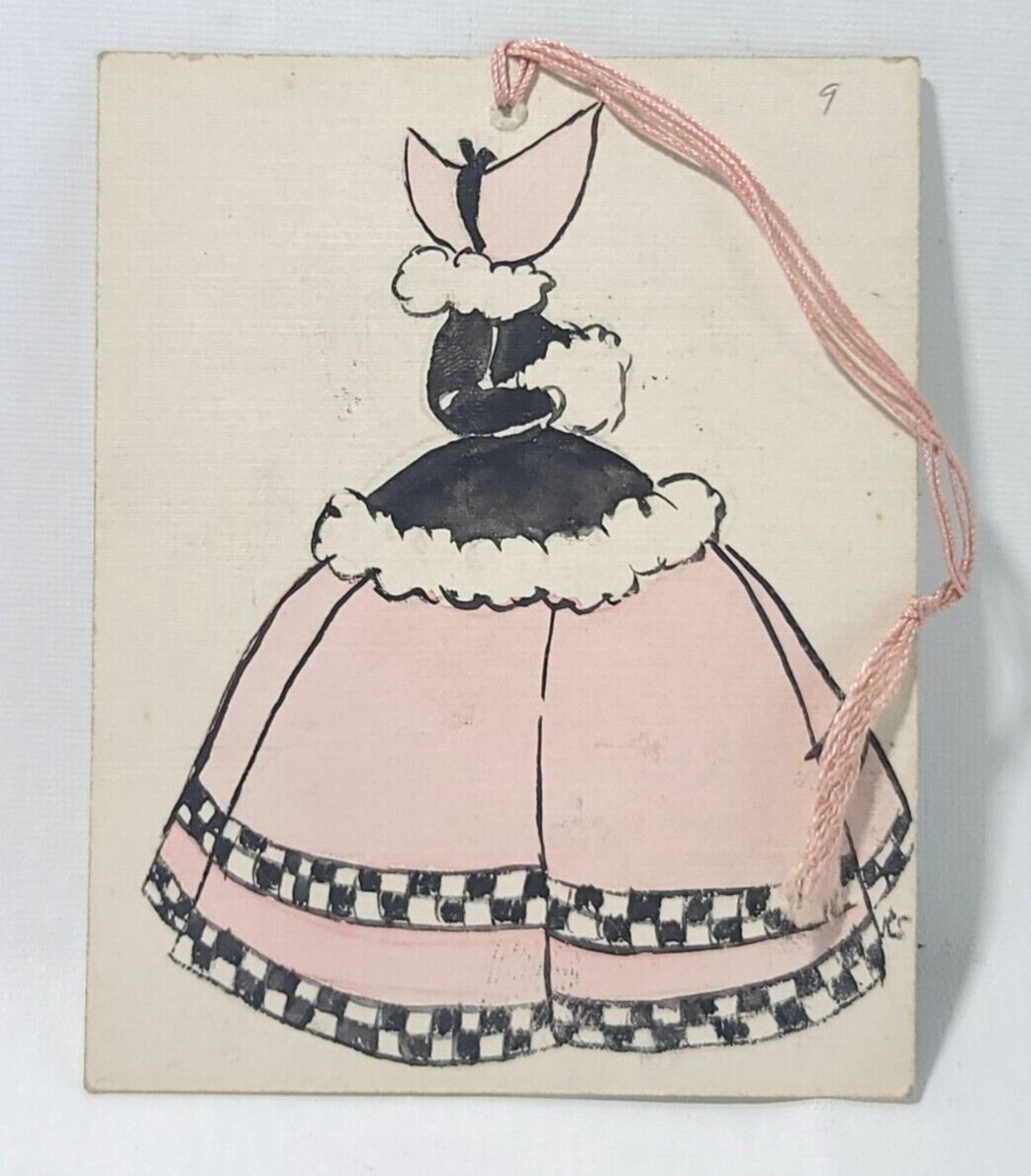 Antique VTG Art School Society Dance Card 1930s Girls Etiquette Cottagecore