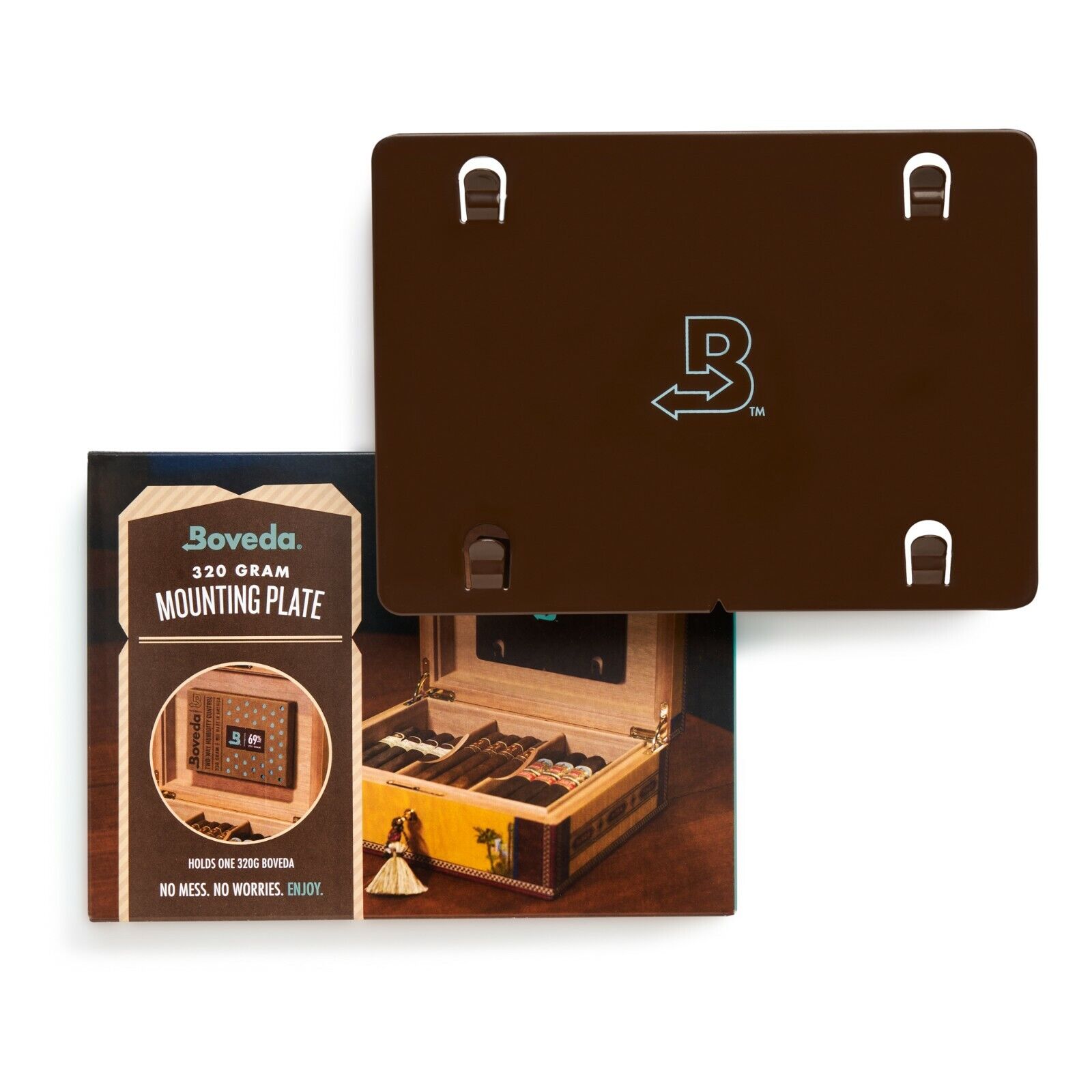 Boveda Aluminum Holder for Humidor - Space Saving - Use With One Size 320 Pack