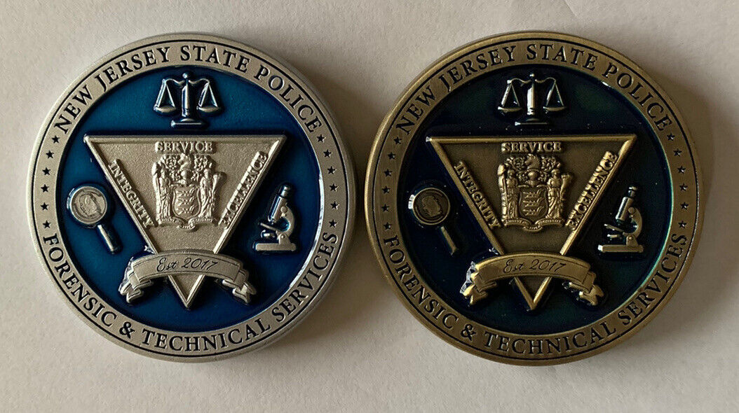 2 -NJSP New Jersey State Police Forensics & Technical Services Division DNA Coin