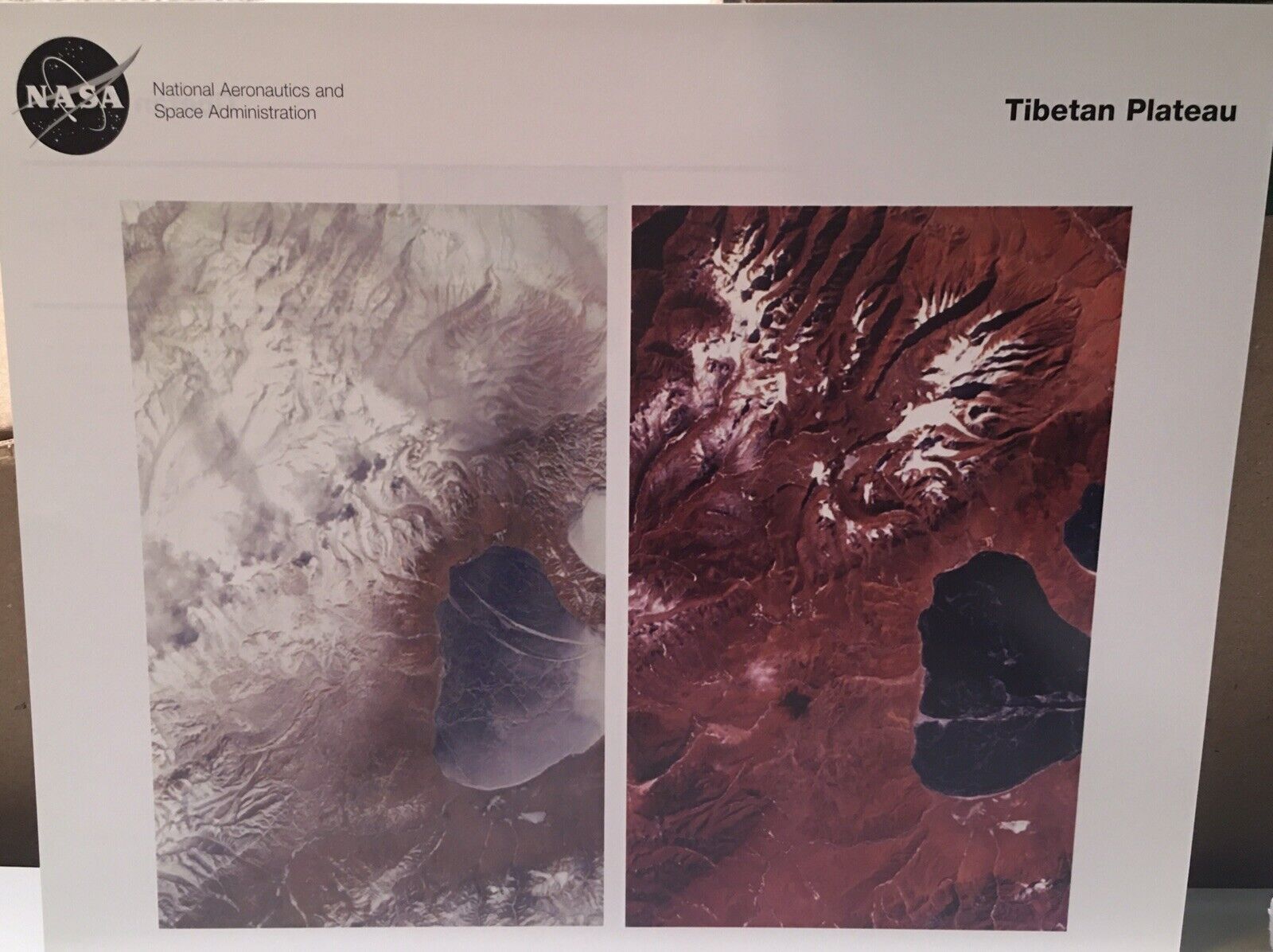 NASA Space Photograph, Tibetan Plateau
