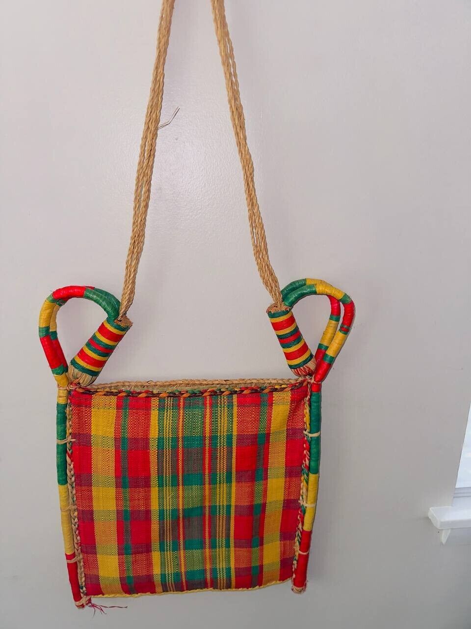 African Art In Straw Bag