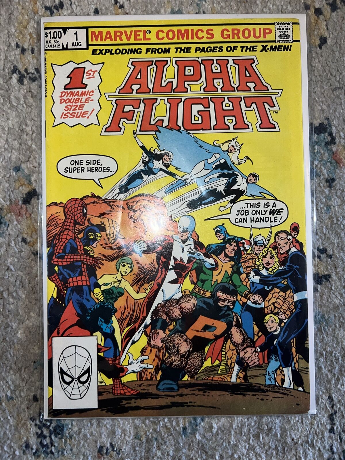 Alpha Flight #1 HIGH GRADE NM-/NM+ X-Men Spider-Man Cyclops 1st Issue Key 🔑