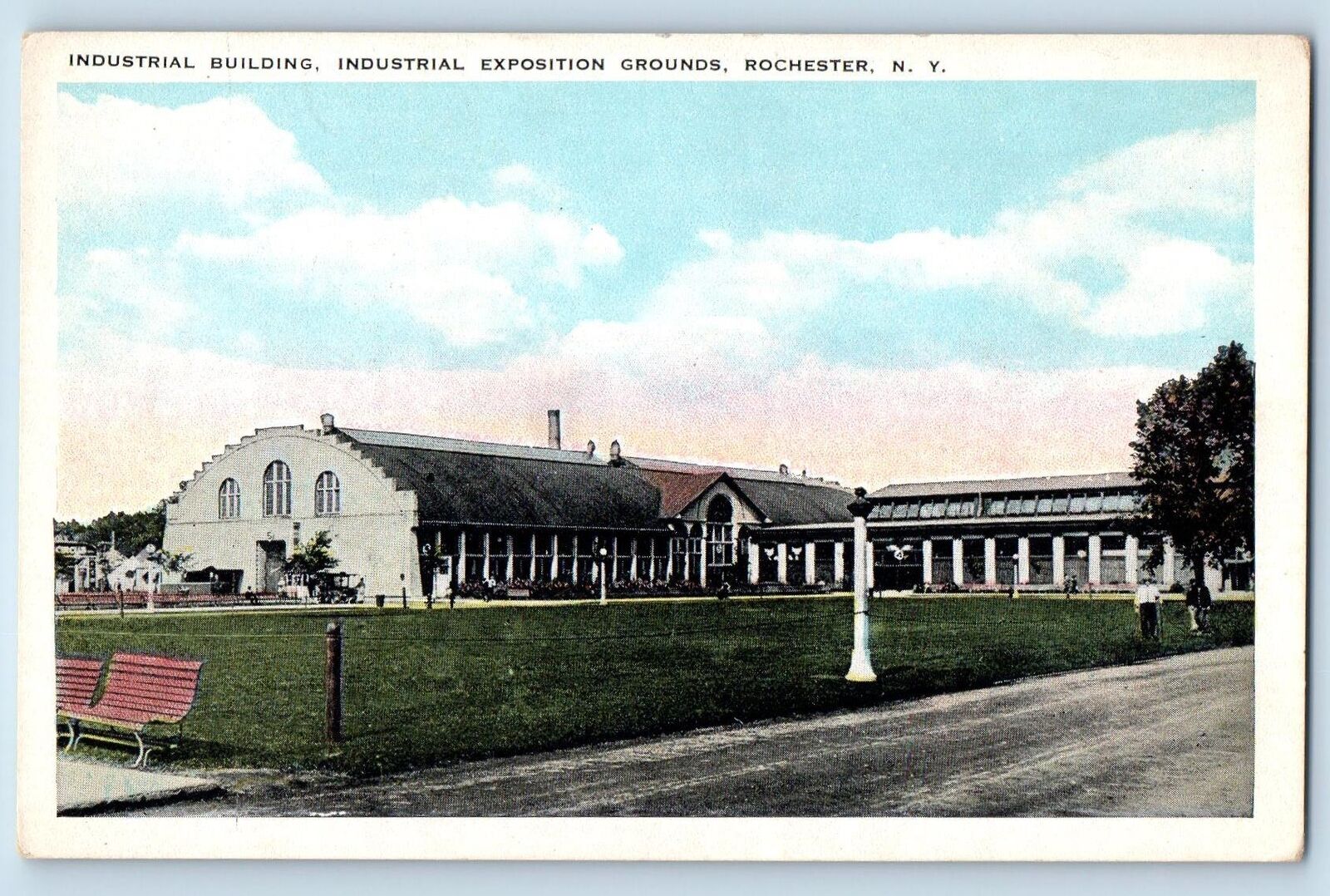 Rochester New York Postcard Industrial Building Industrial Expo. Grounds c1920\'s