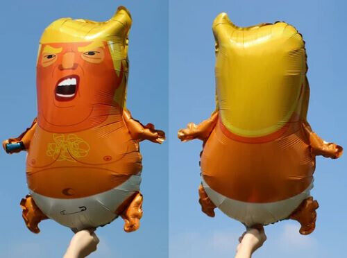 TRUMP BABY Diaper Orange Man NOVELTY PARTY Foil blow up BALLOON 23\