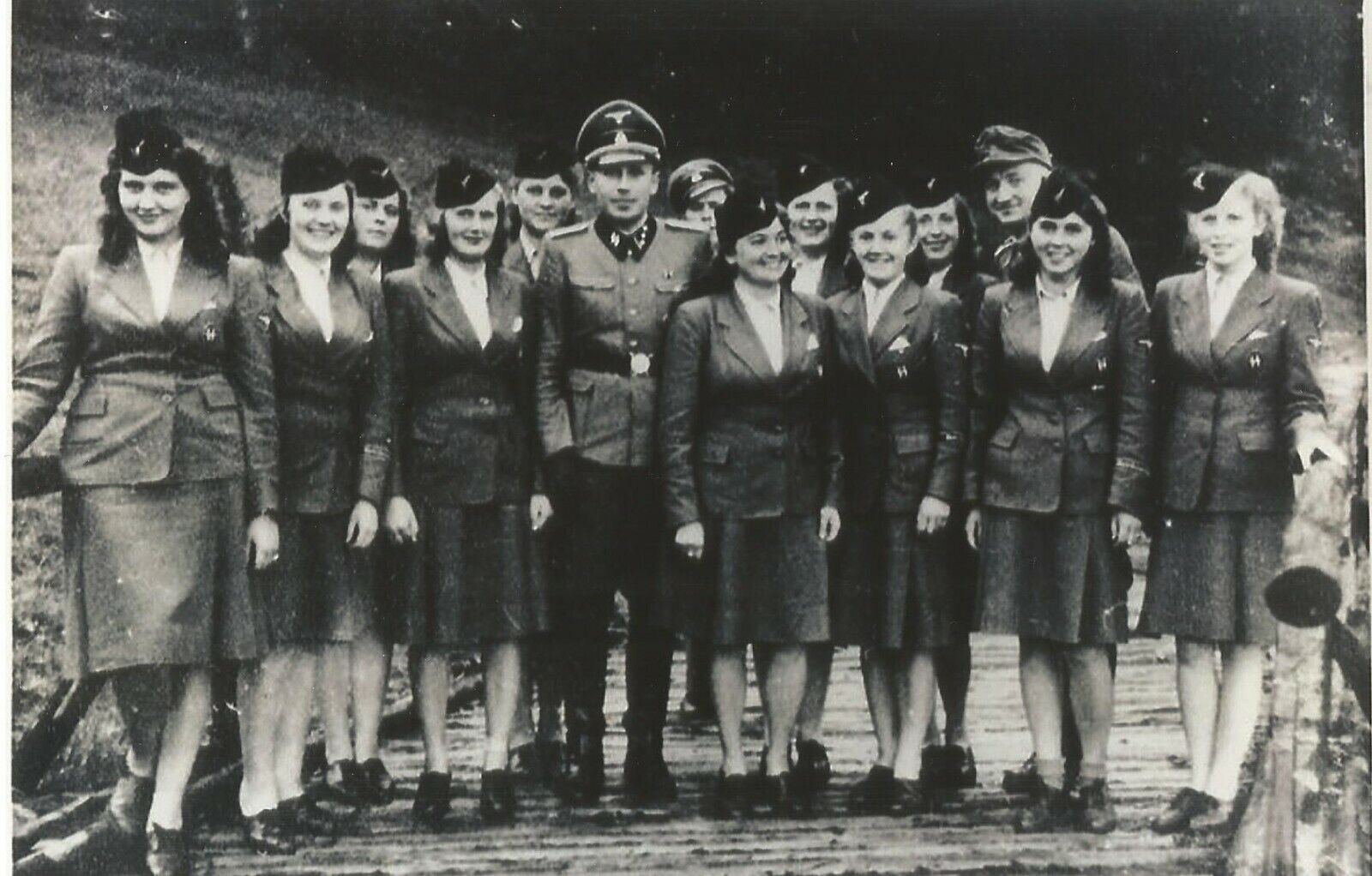 WW II German   Photo ---  Concentration Camp Female Guards 