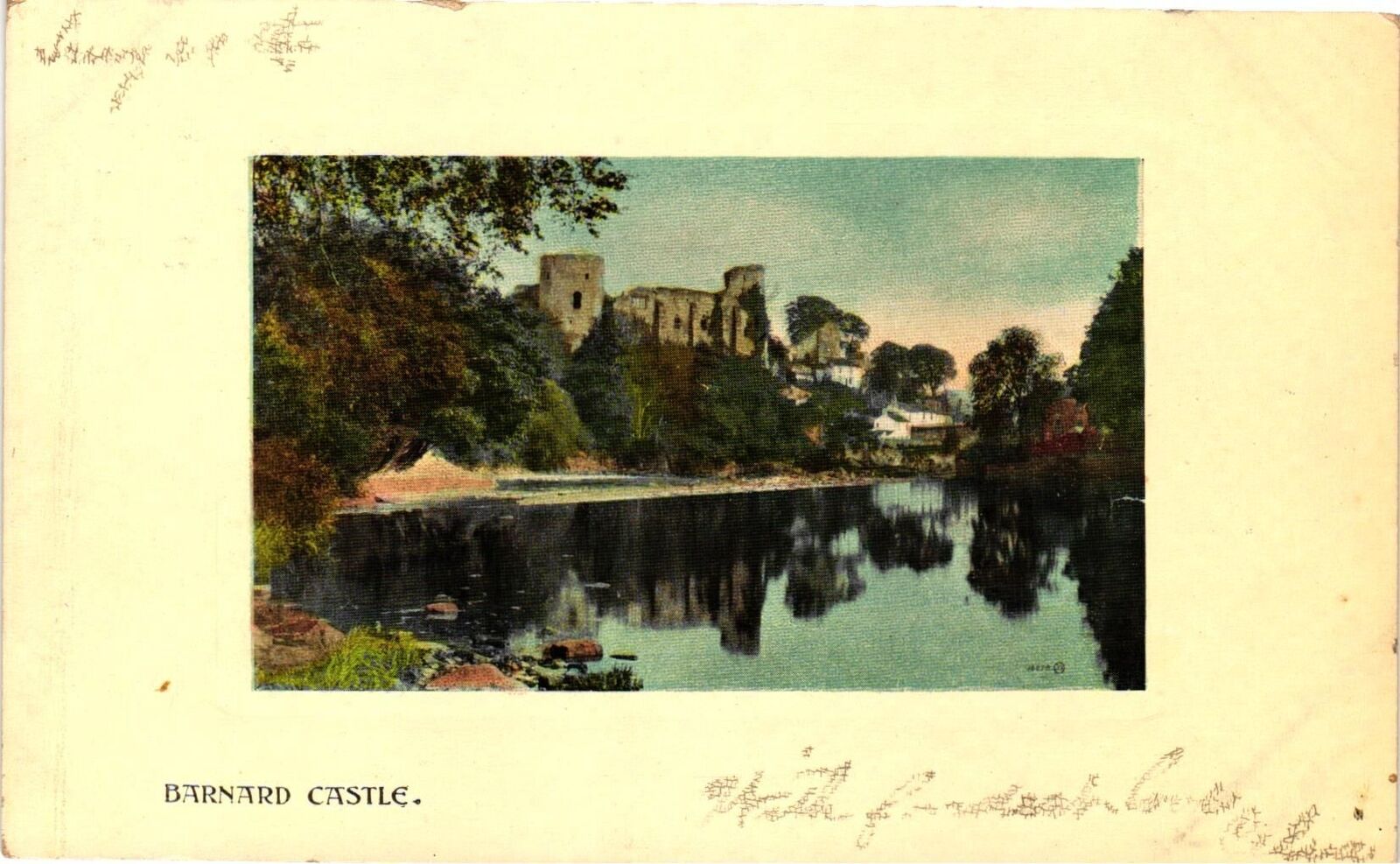 Vintage Postcard- BARNARD CASTLE, ENGLAND