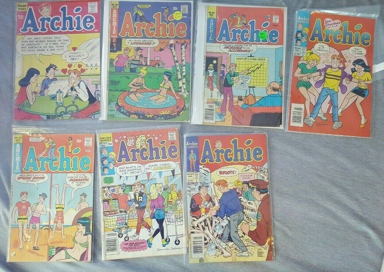 Archie 91, 238, 247, 267, 367, 429, 431 - Archie Comics  7 Comics