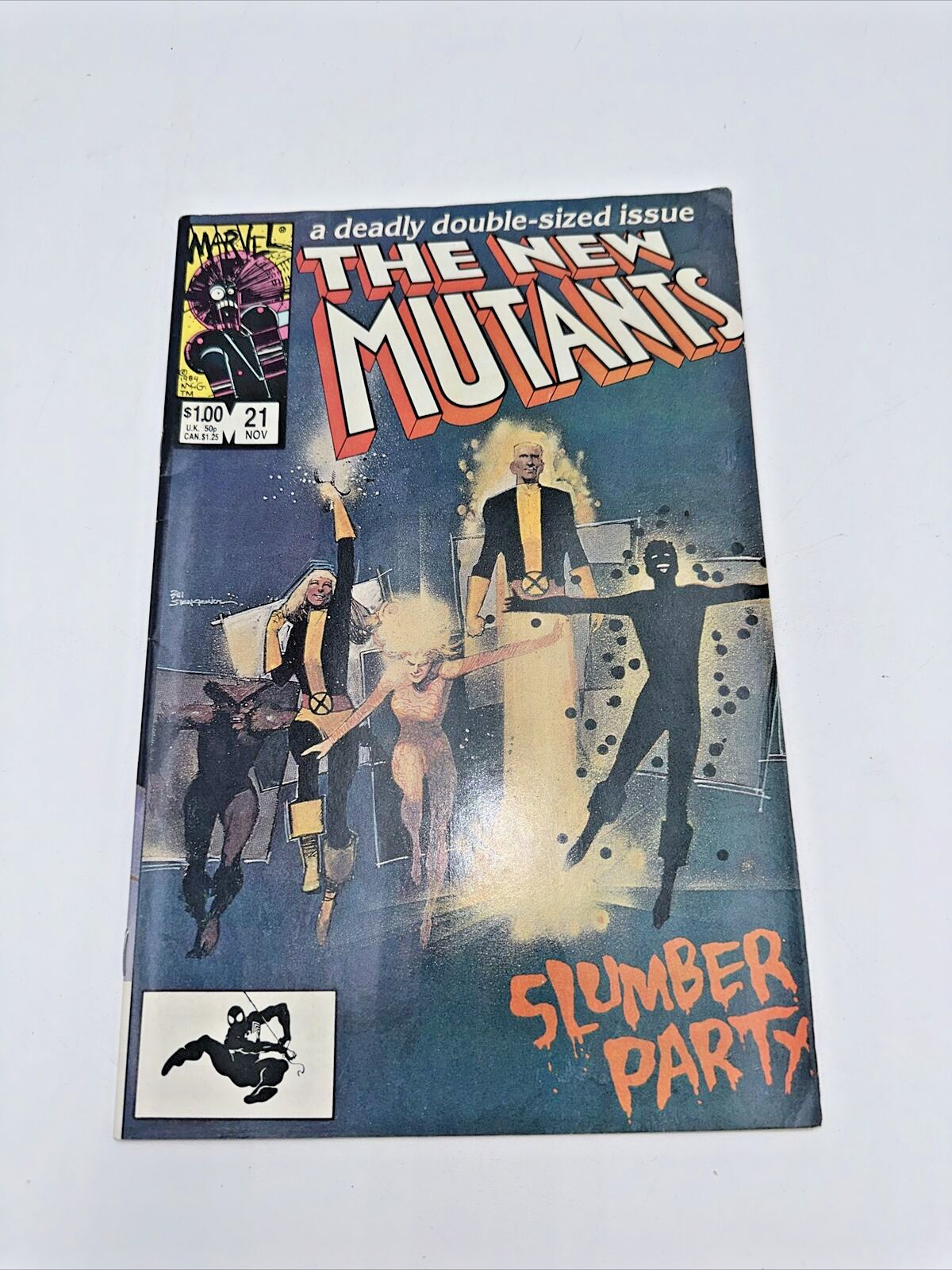 The New Mutants 21 Marvel Comic Book 1984 Deadly Double Size Slumber Party