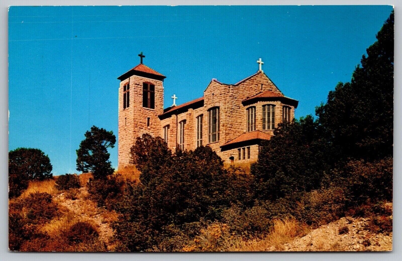 Saint Josephs Mission Mescalero New Mexico Memorial Church Chapel VNG Postcard