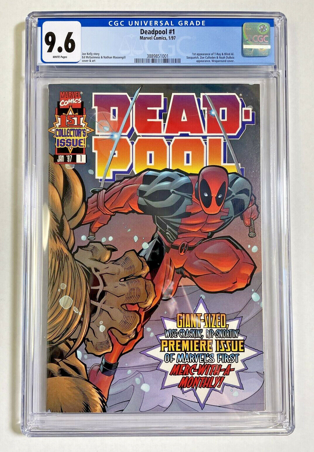 Deadpool #1 CGC 9.6 NM+ Marvel comics 1997