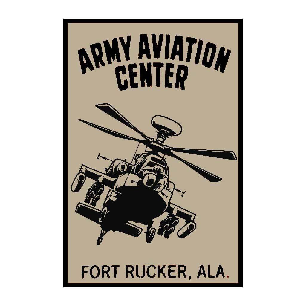 AH64E-Apache Helicopter Fort Rucker Hanchey Field AL Fridge Magnet