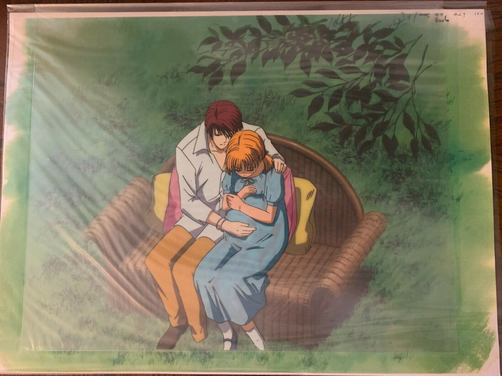 Ayashi No Ceres anime official animation cel and matching sketch