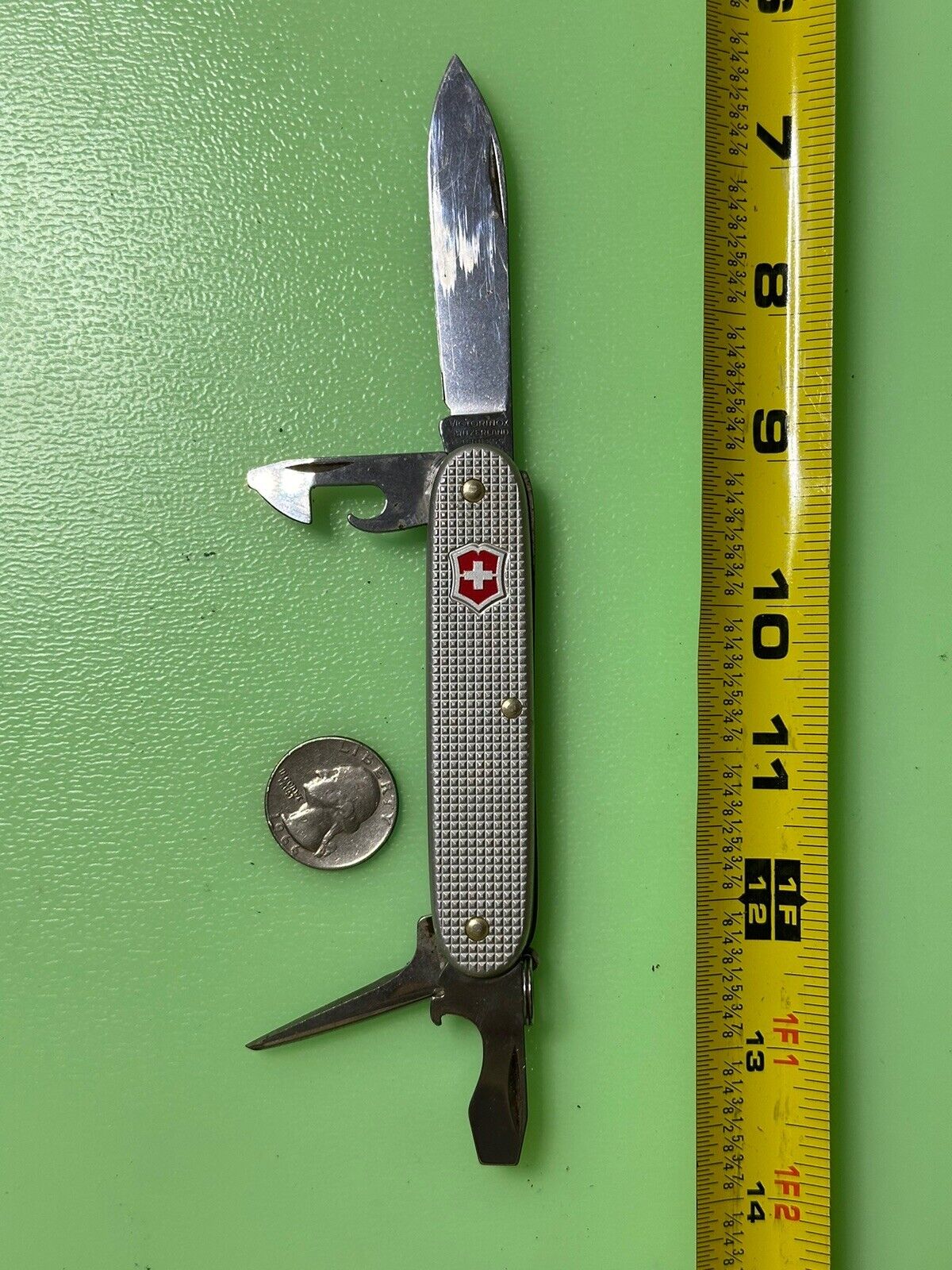 Victorinox Swiss Army Knife Pioneer 93mm Silver Alox Knife   #196