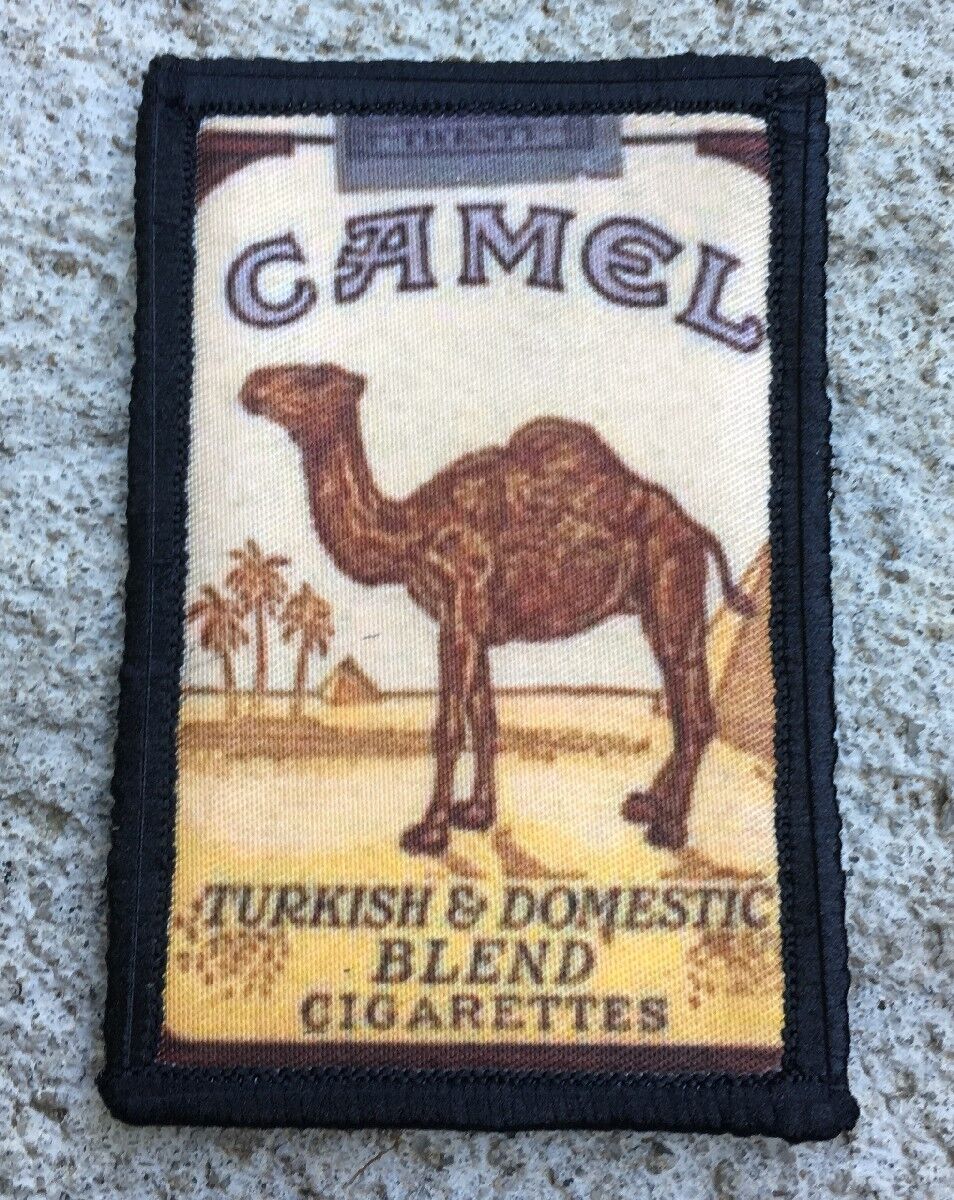 Vintage Camel Cigarettes Artwork Morale Patch Tactical Military Army Flag USA 
