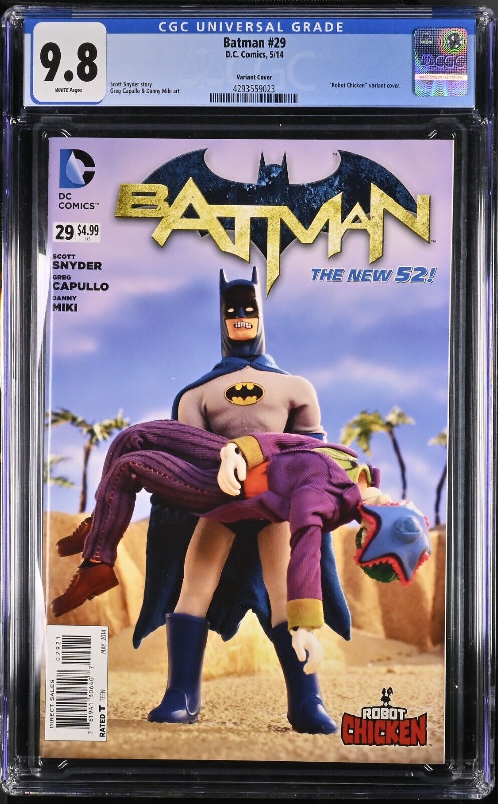 Batman #29 CGC 9.8 Robot Chicken 1:25 Incentive Variant Cover Joker 2014 DC