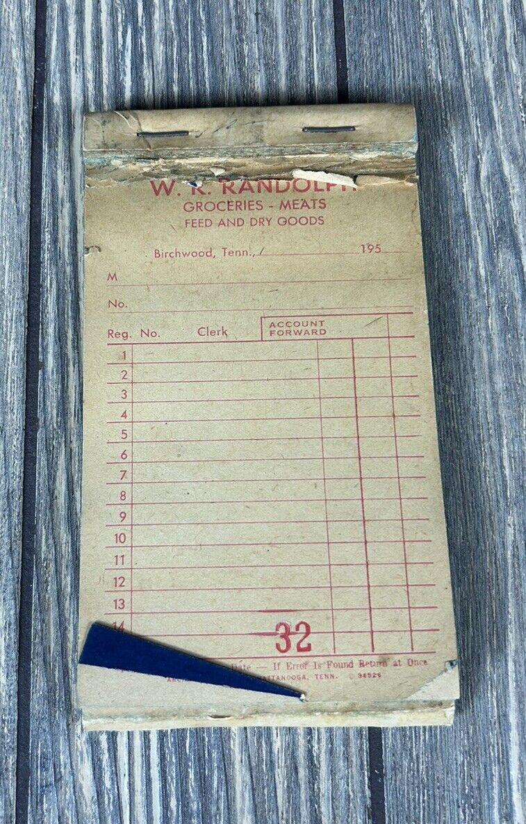 Vintage W R Randolph Groceries And Meats Feed And Dry Goods Sheets