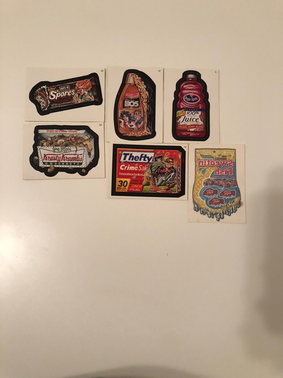 6X Wackey Packages Stickers and Tattoo Lot