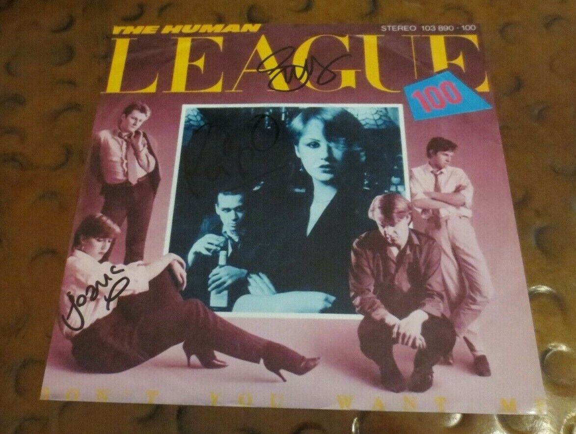 Human League signed autographed photo by 3 Don't You Want Me / 80's Pop New Wave