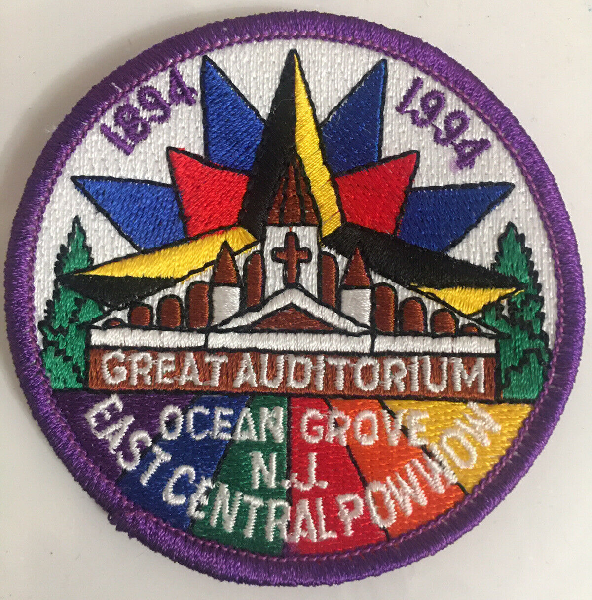 Royal Rangers E. Central Powwow 1894-1994 Great Auditorium Ocean Grove, NJ Patch