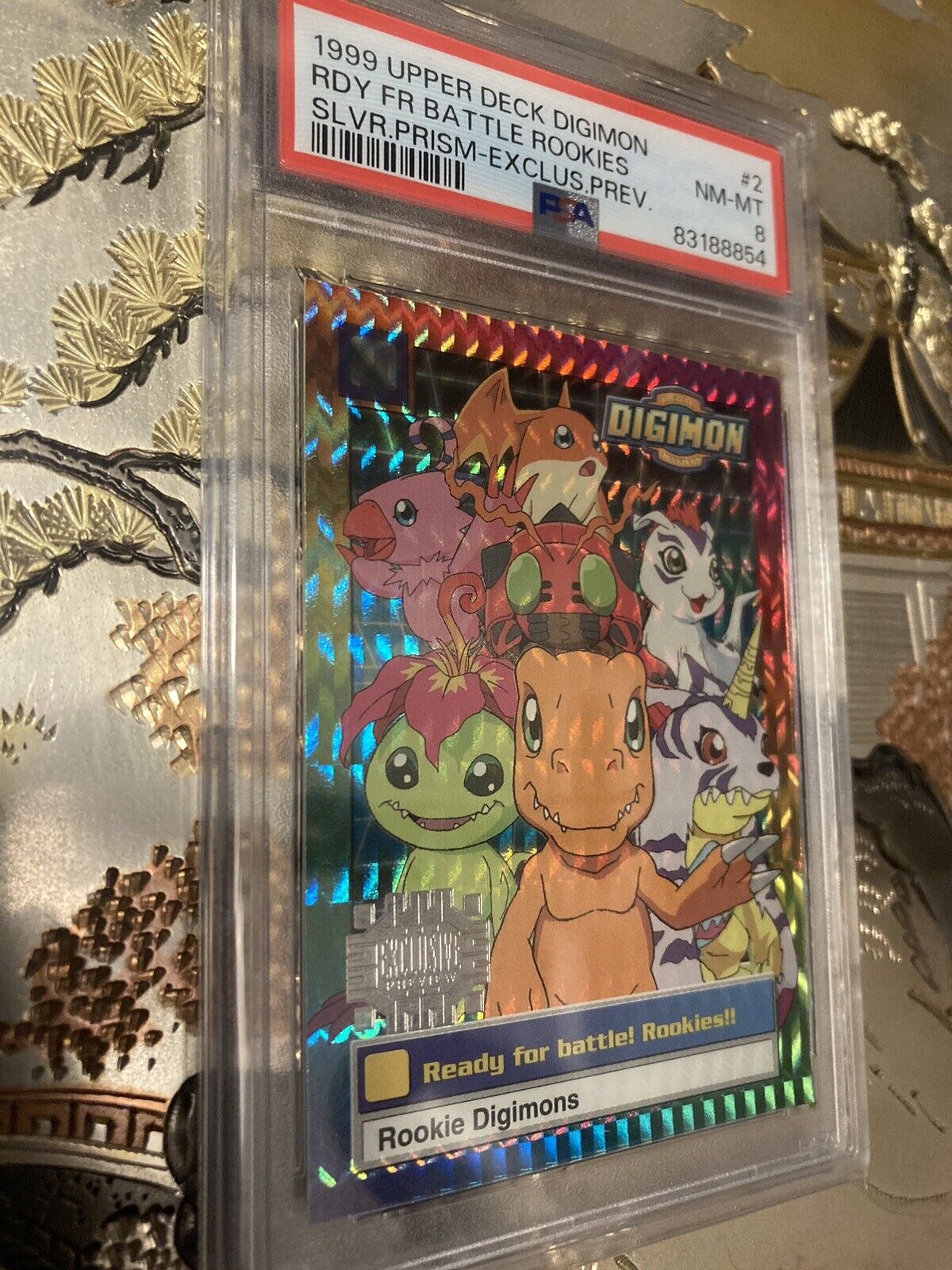 1999 Digimon Exclusive Series One Ready For Battle Rookies Foil PSA 8 Graded