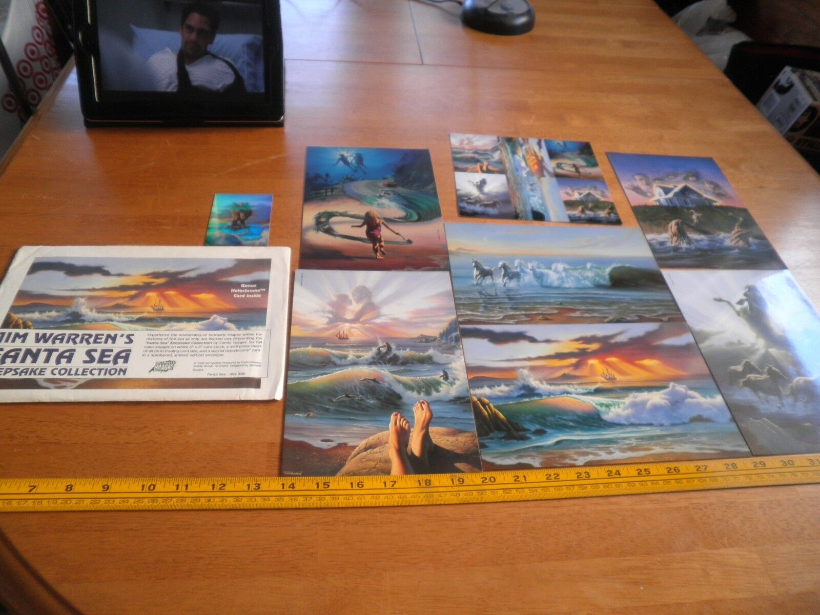 1994 Jim Warren's Fanta Sea Keepsake collection 7 cards in envelope #646
