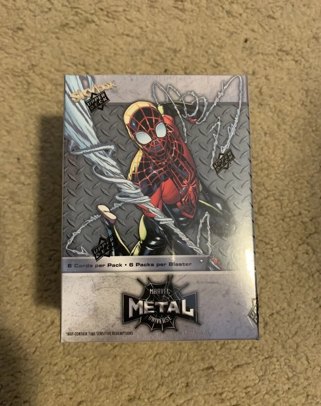 2021 Marvel Metal Universe Spider-Man Trading Cards SEALED BLASTER BOX - 6 Packs