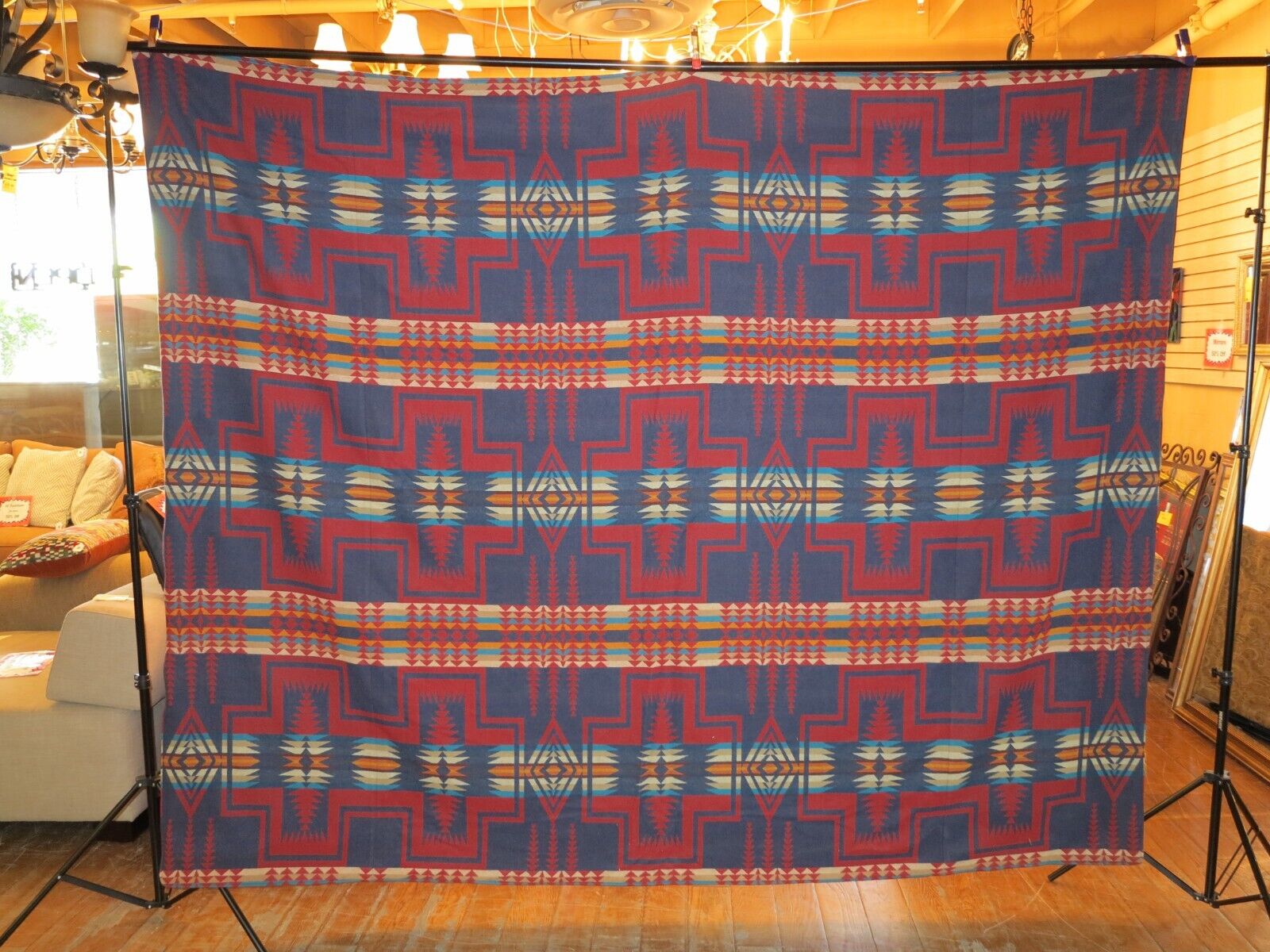 Pendleton King Wool Blanket + 2 Pillow Shams - Southwestern
