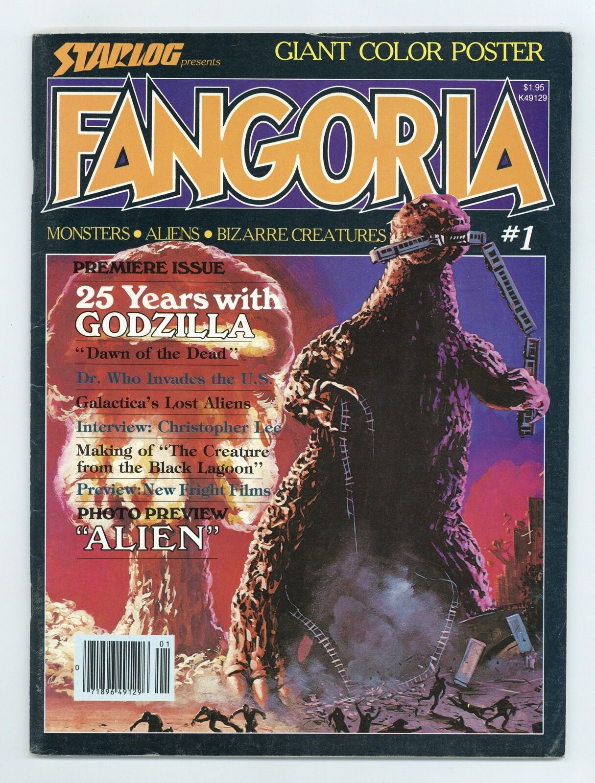 Fangoria 1st Series 1A Poster Included FN- 5.5 1979