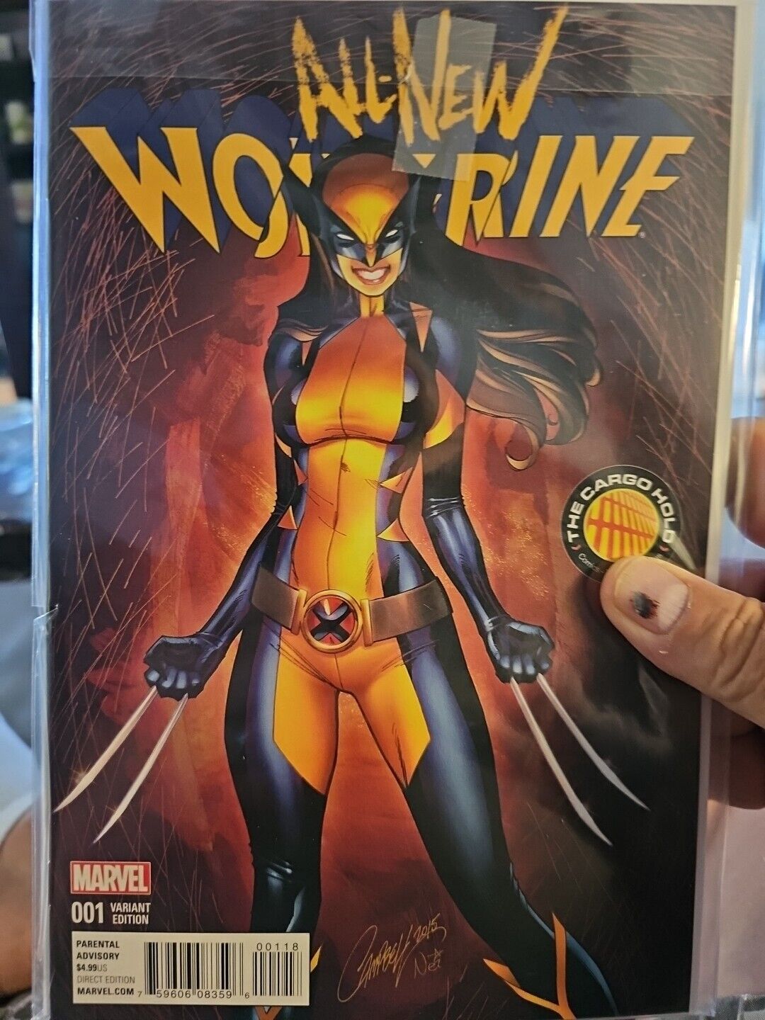 ALL NEW WOLVERINE #1 TCH J SCOTT CAMPBELL COLOR VARIANT MARVEL NEAR MINT
