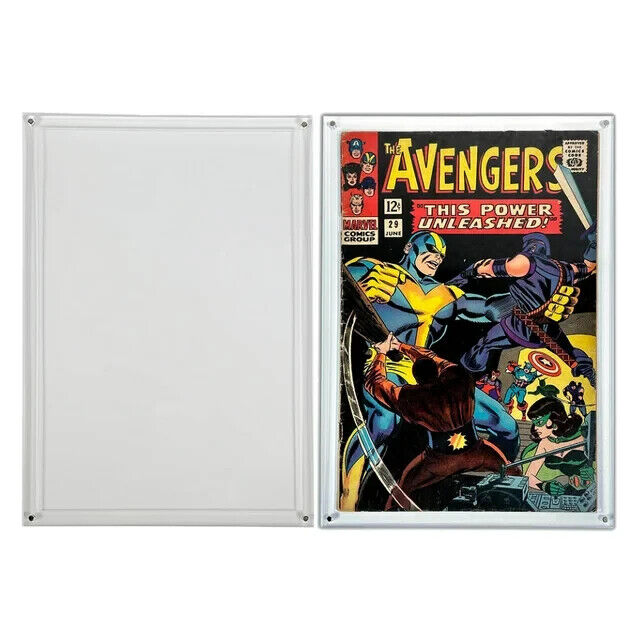 2X ACRYLIC MAGNETIC DISPLAY CASE FOR COMIC BOOKS - SILVER & EARLY BRONZE AGE