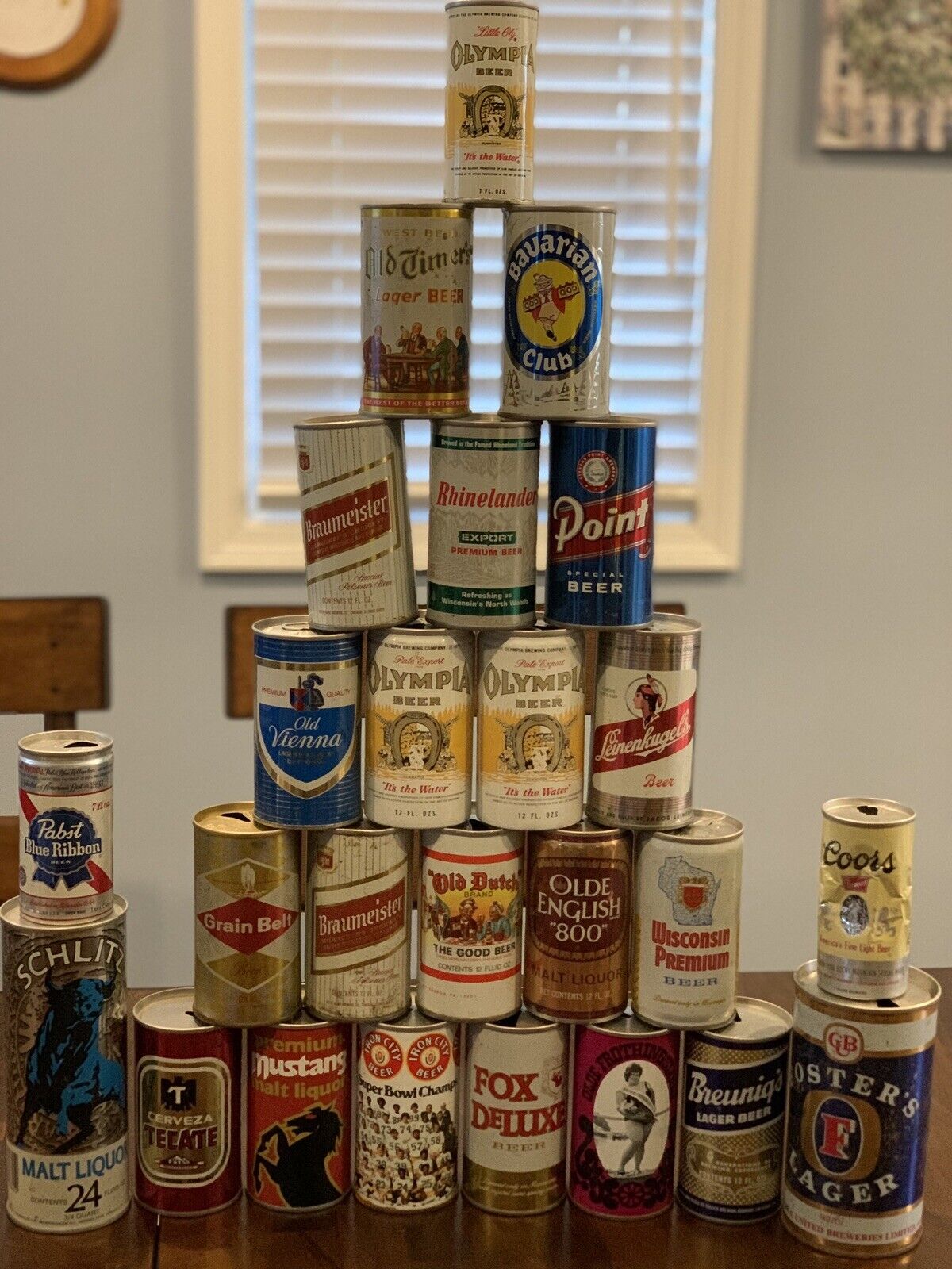 Steel and Aluminum Vintage Beer Can Collection Lot A