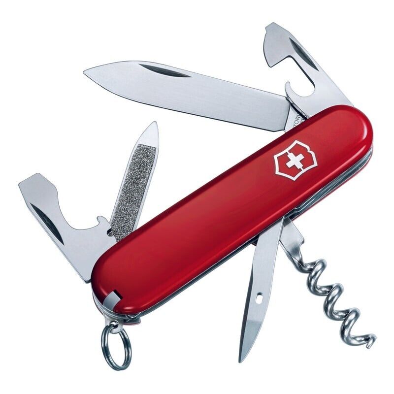 Victorinox Sportsman Swiss Army knife, 84mm Red Pocket Knife Multi Tool - used 