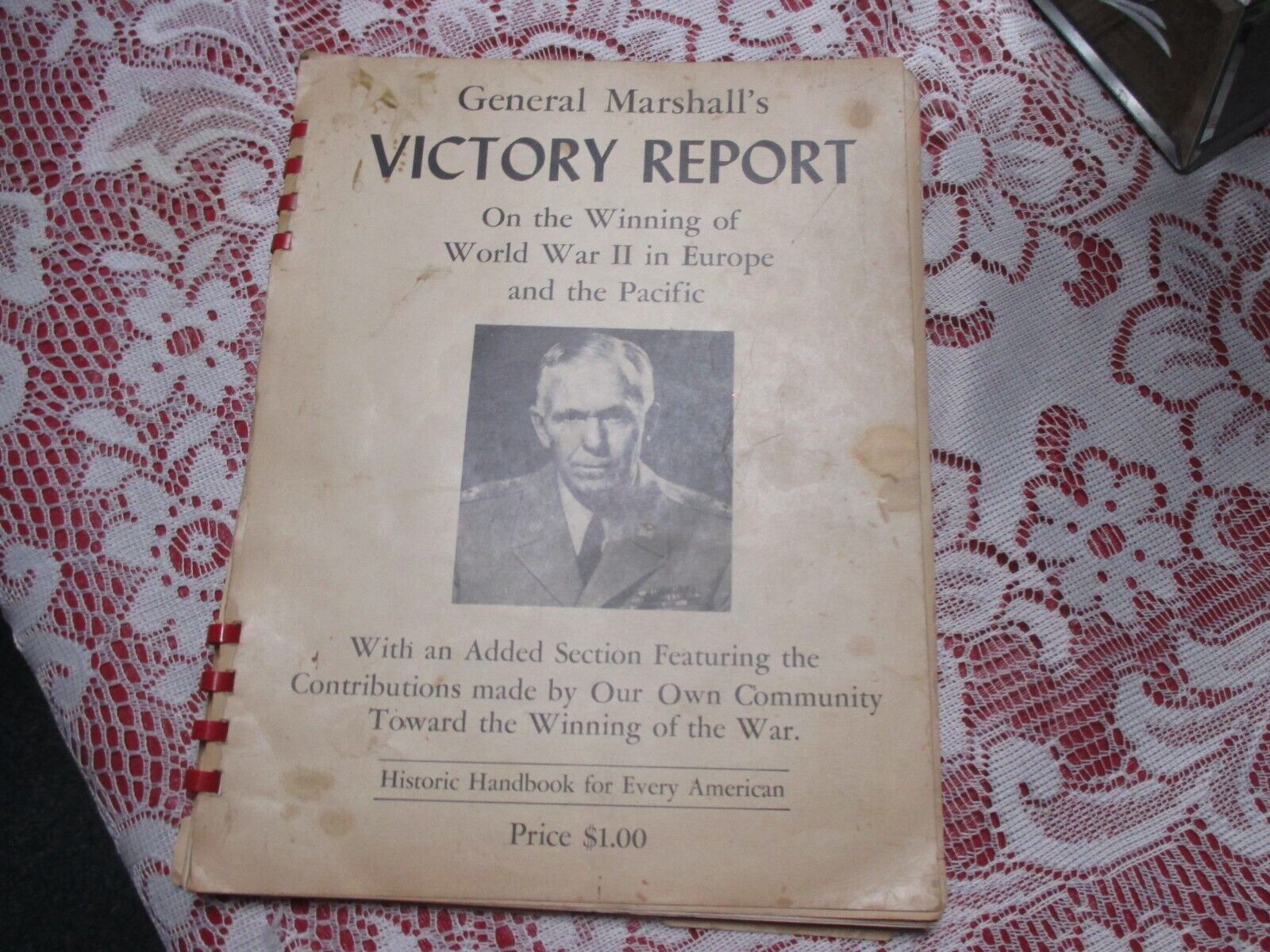 WWII Army General Marshall\'s Victory Report  on the winning of World War II