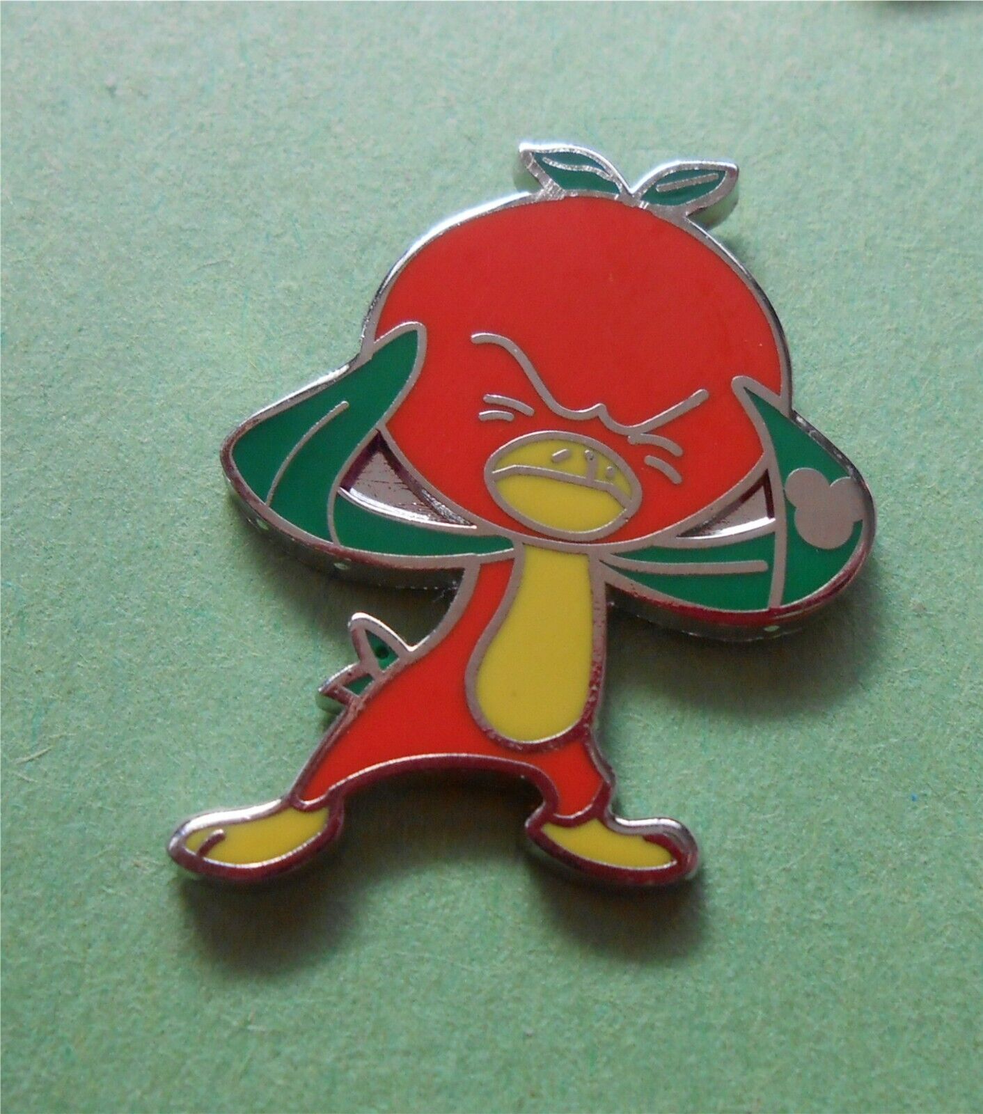 Frustrated Orange Bird - Hidden Mickey Disney Lapel Pin