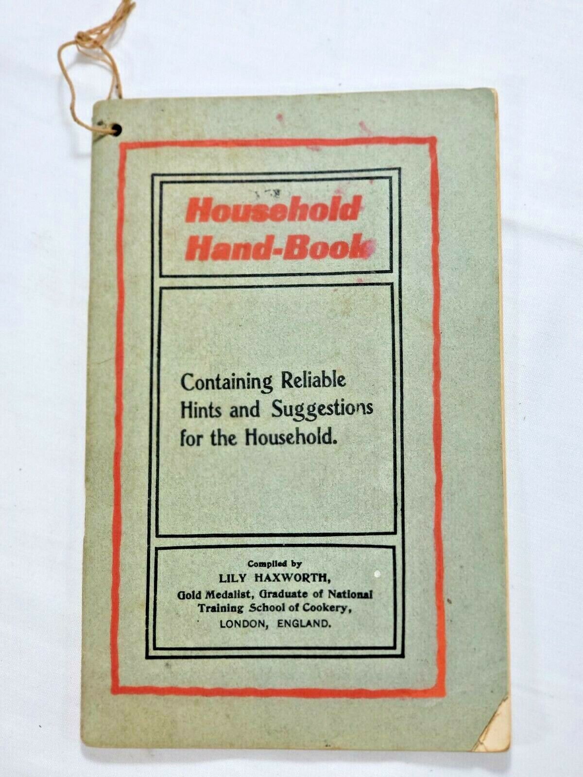 Rare Antique Rumford Household Hand-Book - Hints & Suggestions for Households