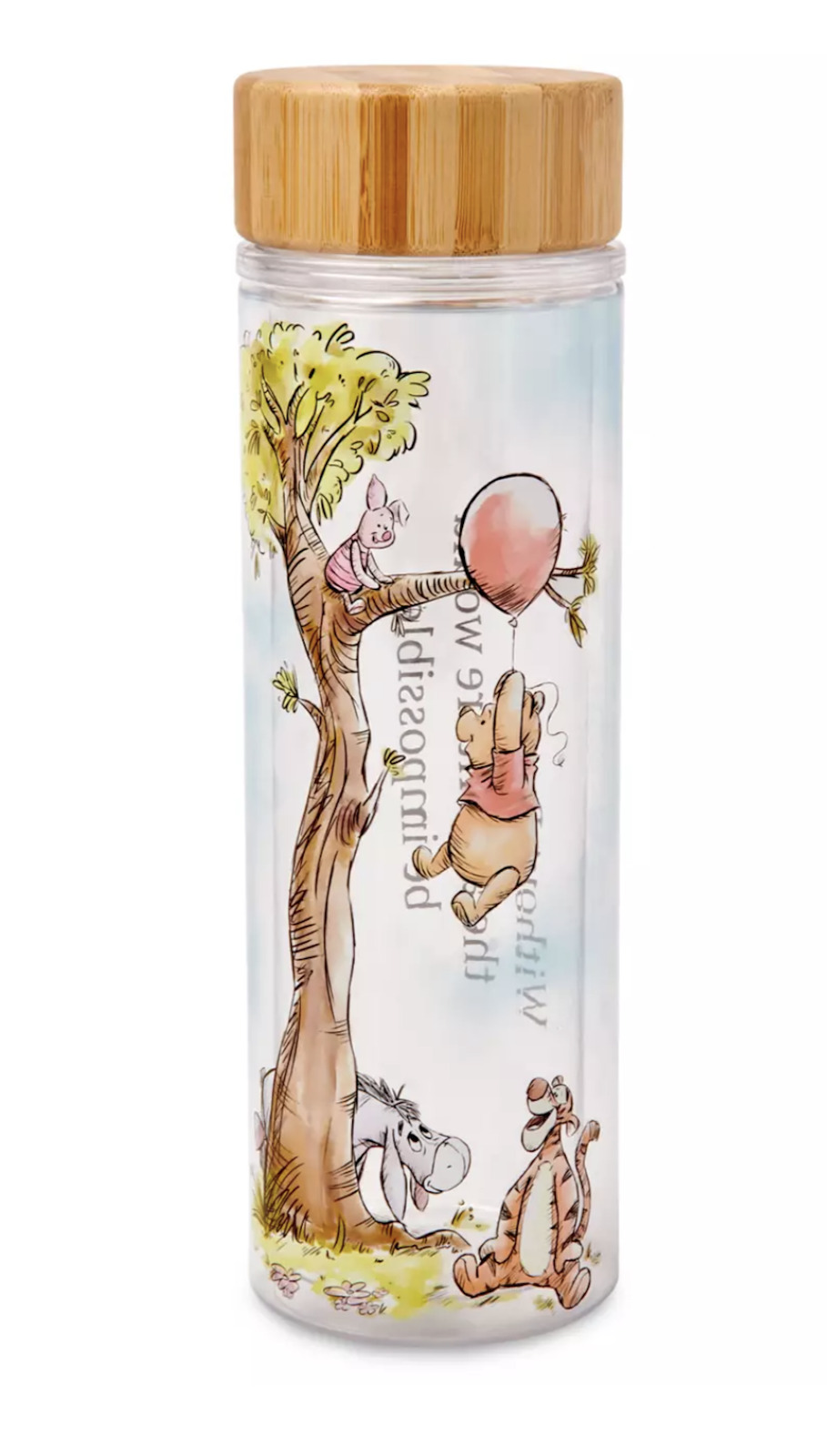 Disney Parks Winnie the Pooh Classic Collection Water Bottle New