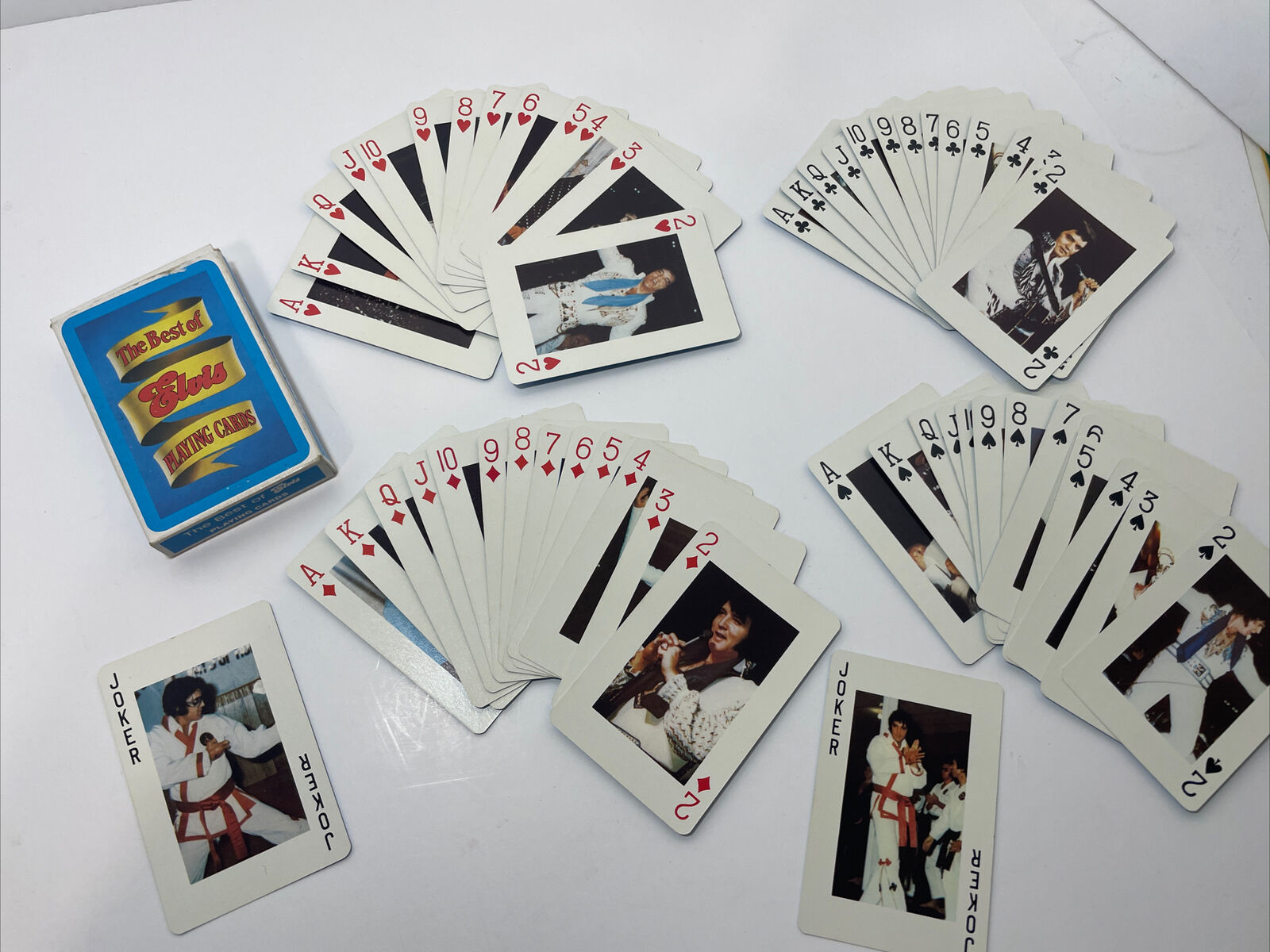 Vintage The Best of Elvis Playing Card Deck Complete Hong Kong 54 Color Photos