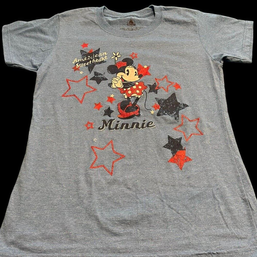 Disney Store Minnie Mouse “Americas Sweetheart” Shirt Size L