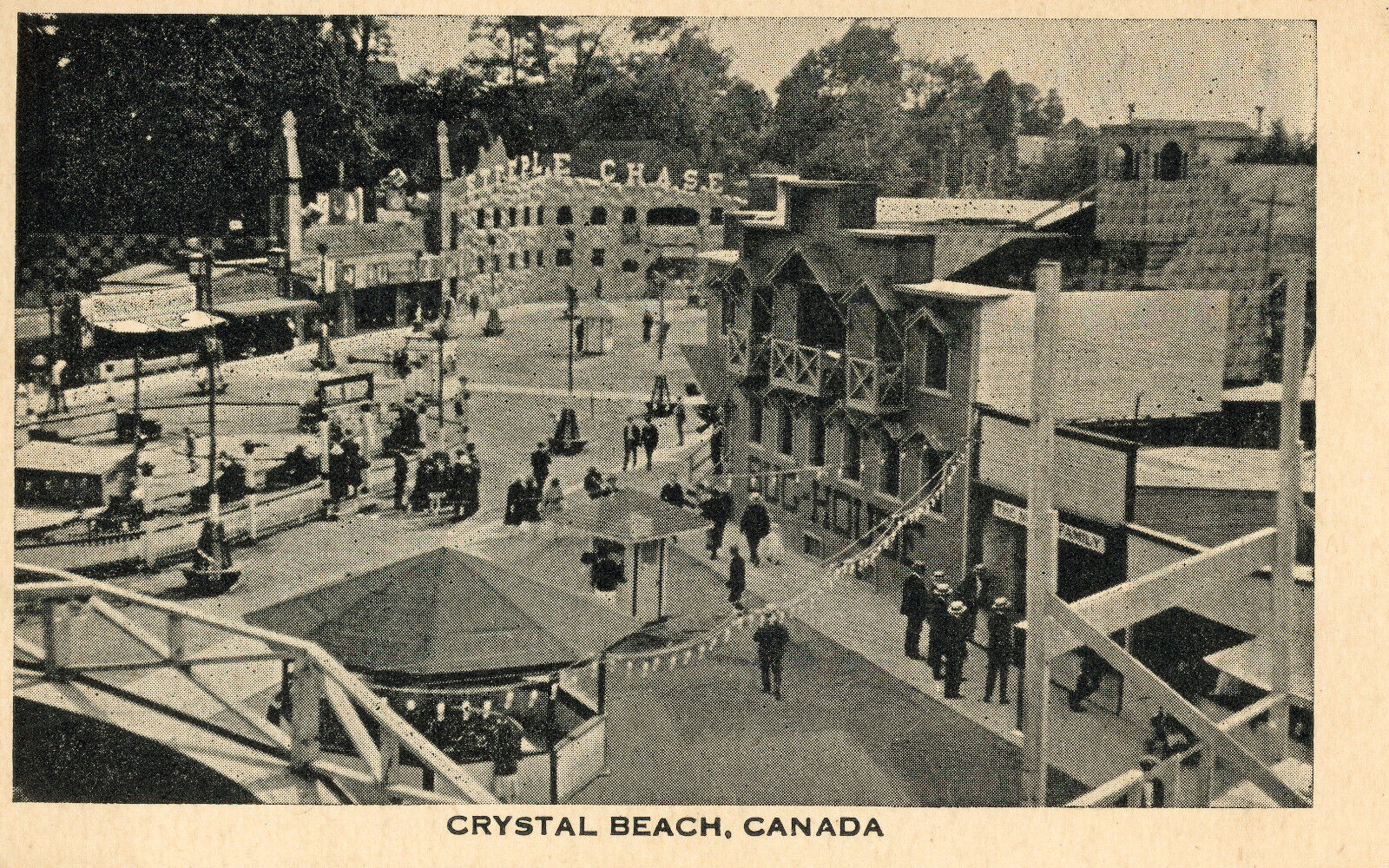 four postcards CRYSTAL BEACH and canadiana
