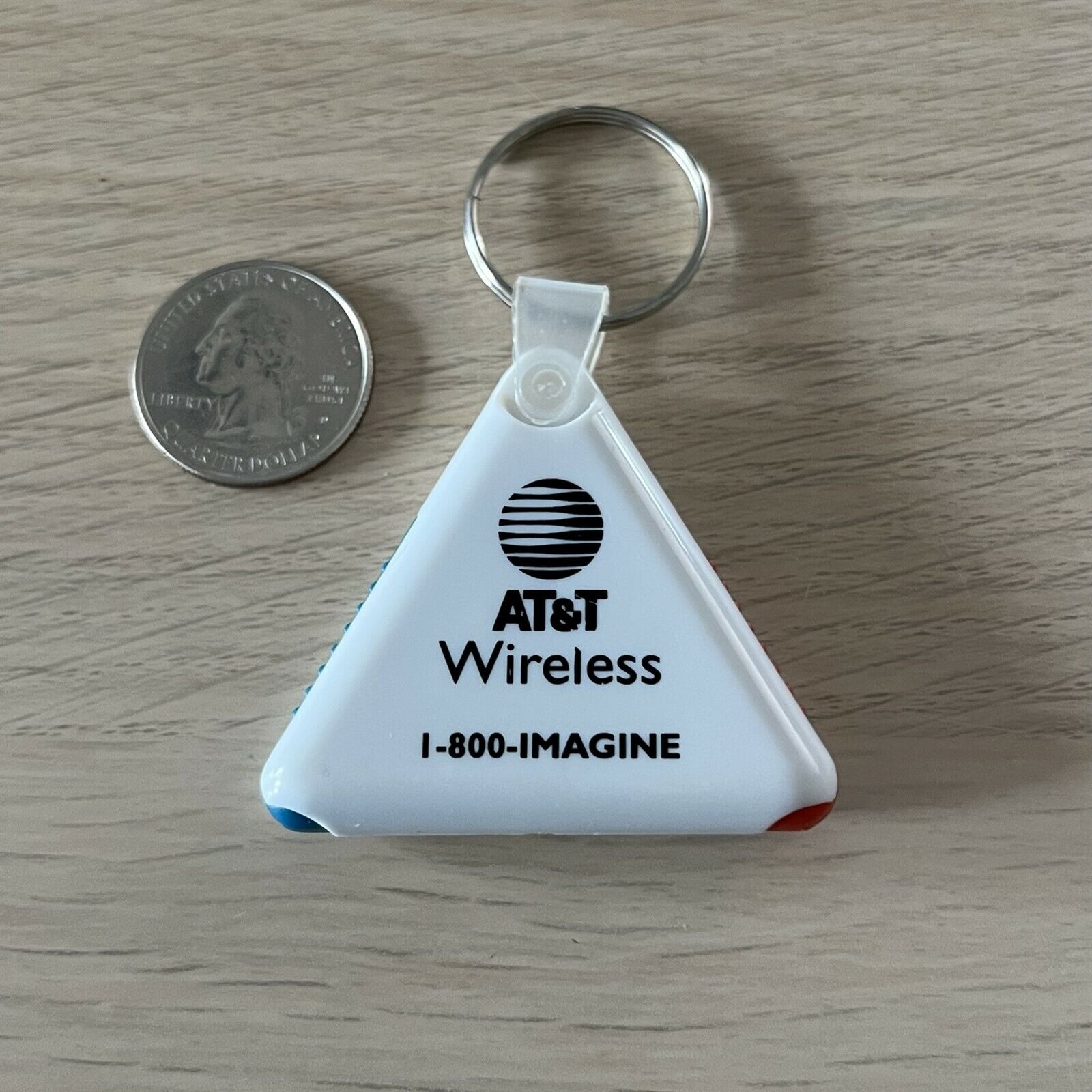 AT&T Wireless Telephone Hidden Pens Keychain Key Ring #43037