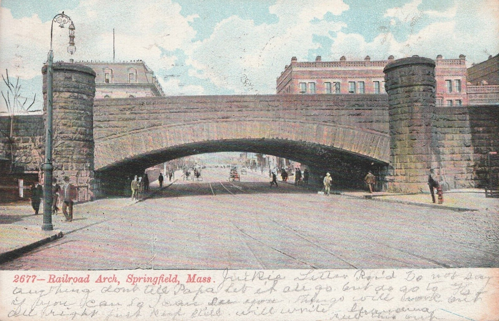 Springfield, Mass., Railroad Arch Massachusetts Postcard