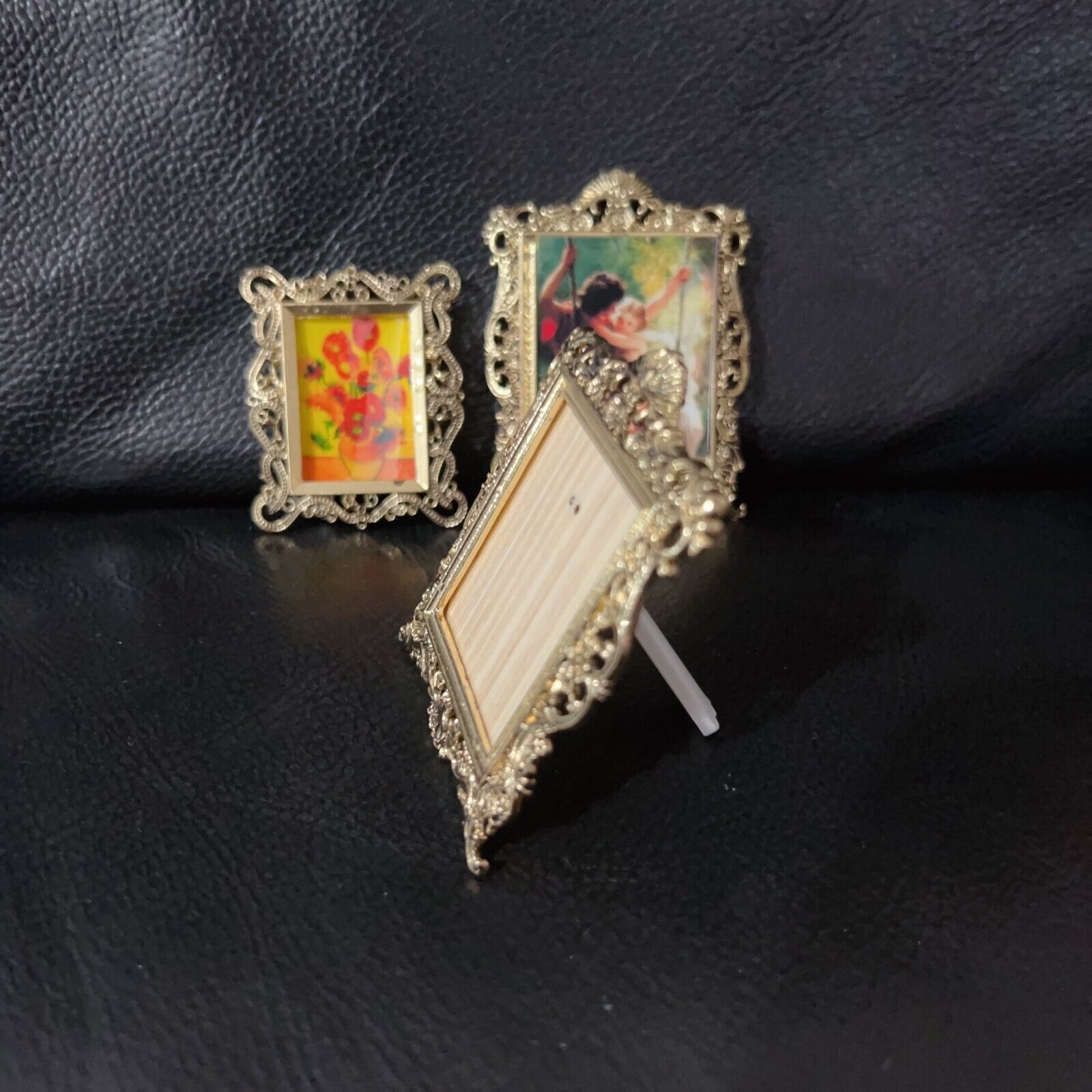 1:12 DollHouse Miniature Vintage Photo Frame Tabletop Display Picture Frame