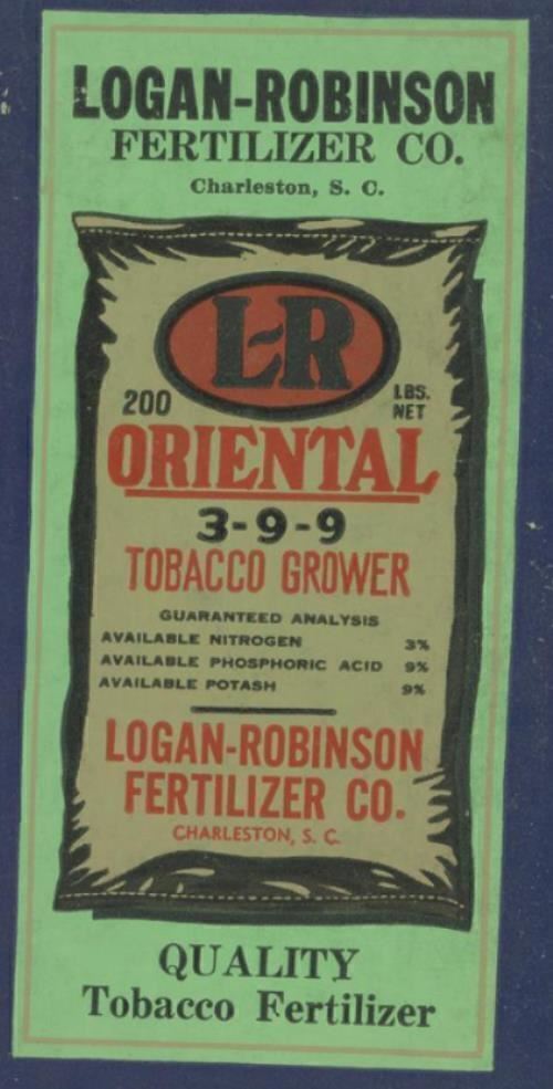 1951 CHARLESTON SC LOGAN-ROBINSON FERTILIZER CO ADVERTISING PKT NOTEBOOK 27-92X