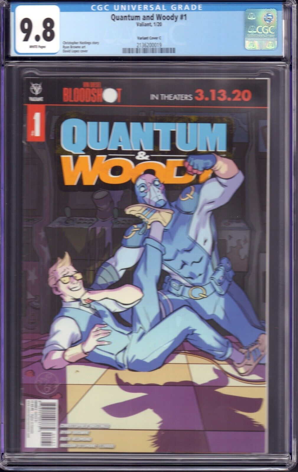 Quantum and Woody #1 (Valiant, 2020) CGC 9.8 Variant Cover C