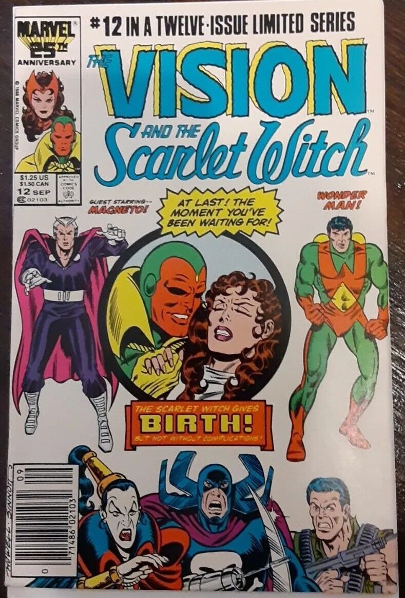 Vision And Scarlet Witch #12 (Newsstand) Marvel WandaVision Billy & Tommy 1st ap